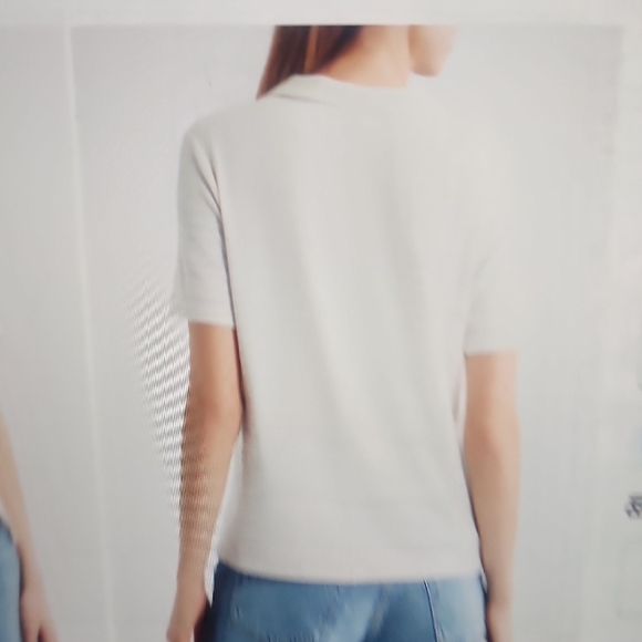 rag & bone Striped Knit Polo Ivory/Blue Size XS $178 - Picture 7 of 7